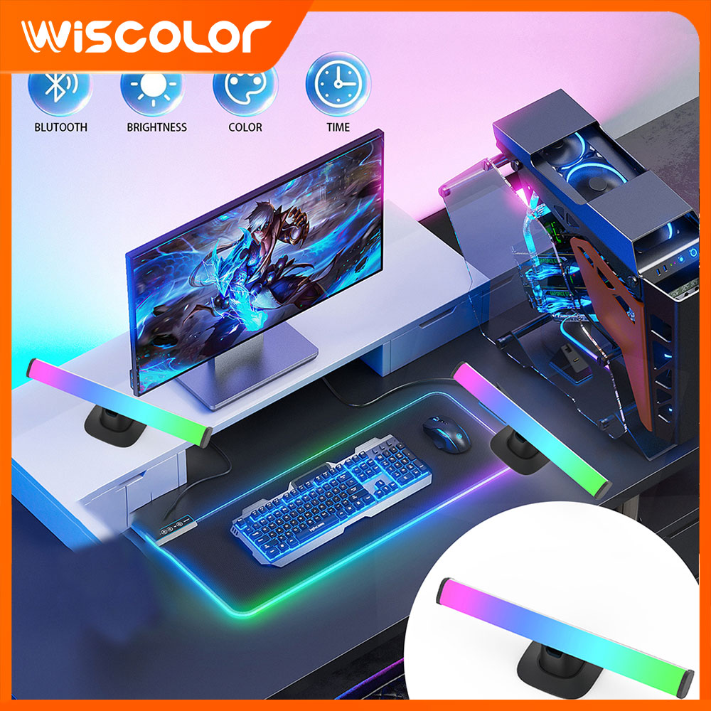 Desk Setup With Tv - RGB LED Işıklı Şerit, Bluetooth ile