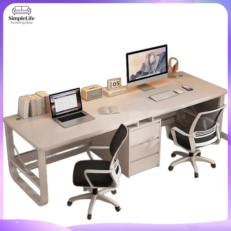 Desk Setup L Shaped - Ev Ofis Oyun Kurulumu için Çift