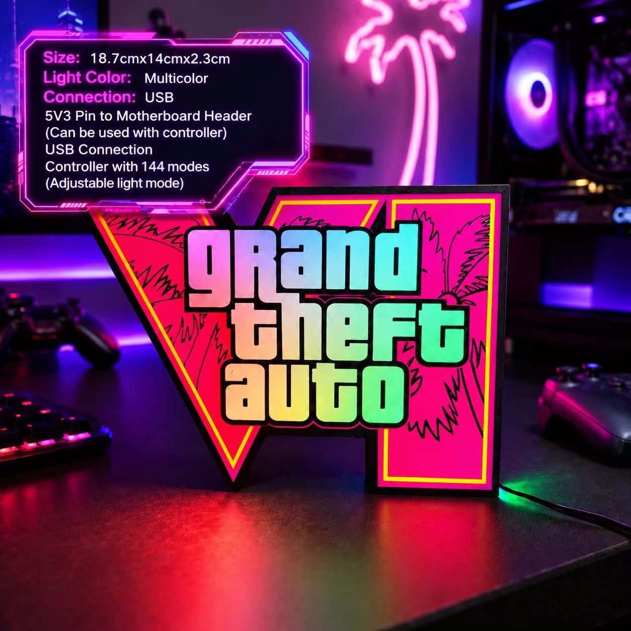2026 Yeni GTA 6 Horizon Ortam  - Desk Setup Lamp incelemesi ve fiyatı