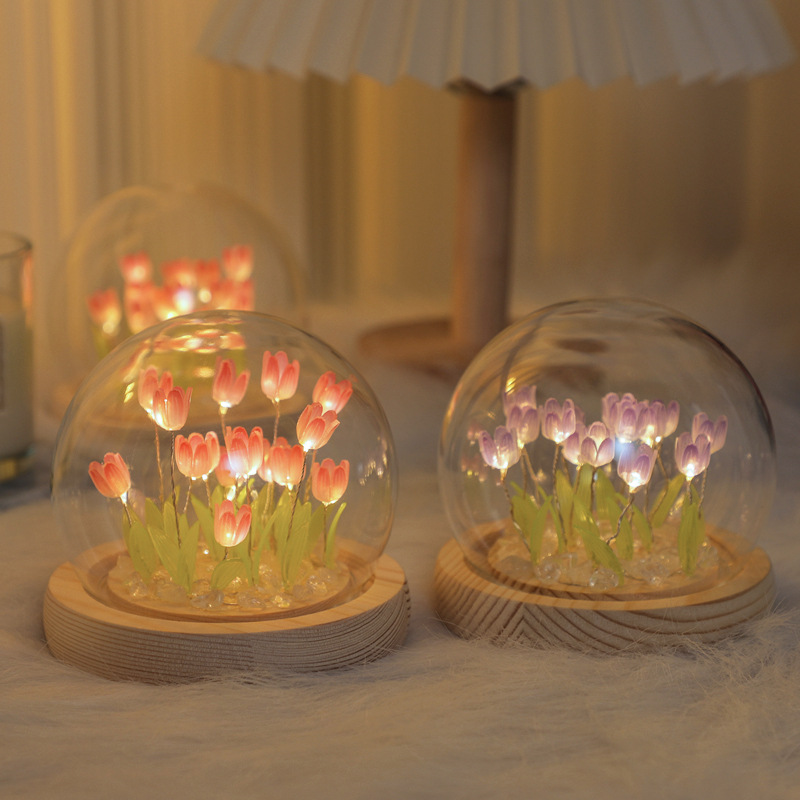 El yapımı lale gece Lght el ya - Desk Setup Lamp incelemesi ve fiyatı