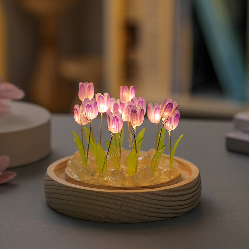El yapımı lale gece Lght el ya - Desk Setup Lamp incelemesi ve fiyatı