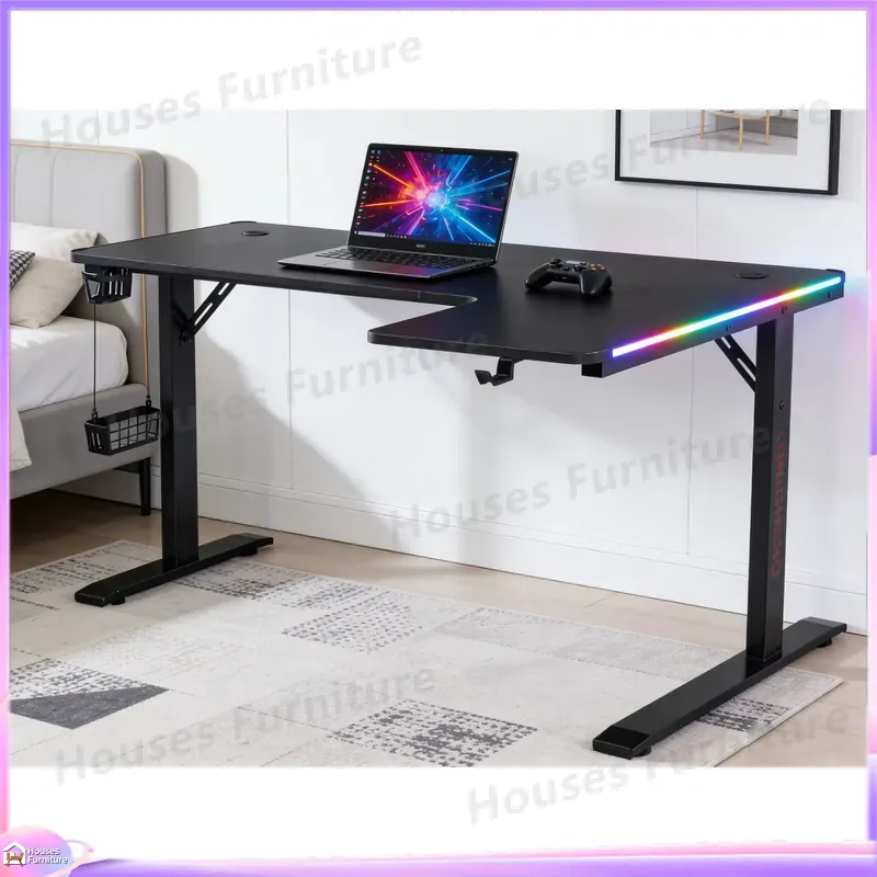Büyük 160cm LED Işıklı Oyuncu  - Desk Setup L Shaped incelemesi ve fiyatı